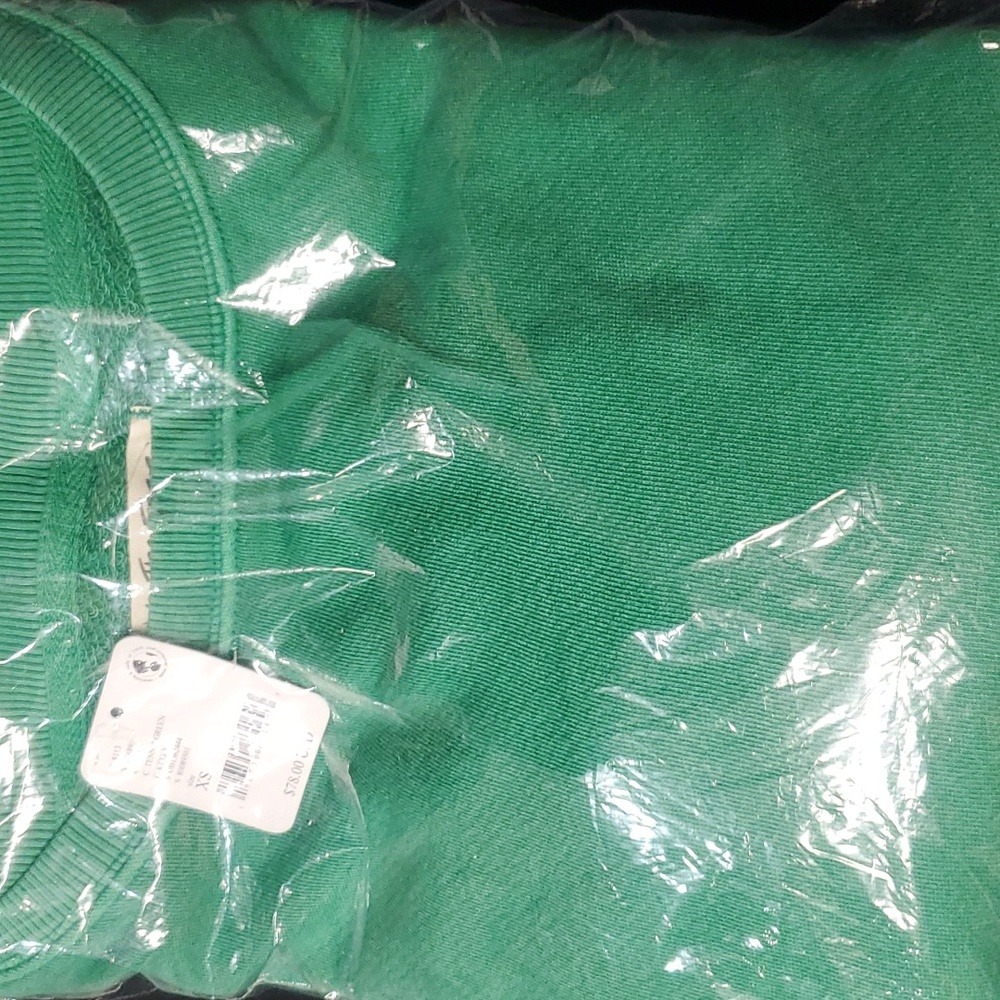 FREE PEOPLE CAMDEN Jolly Rancher Green OVERSIZED PULLOVER Sweatshirt We the Free - Picture 11 of 11